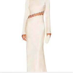 Elegant Cream Women's Dress